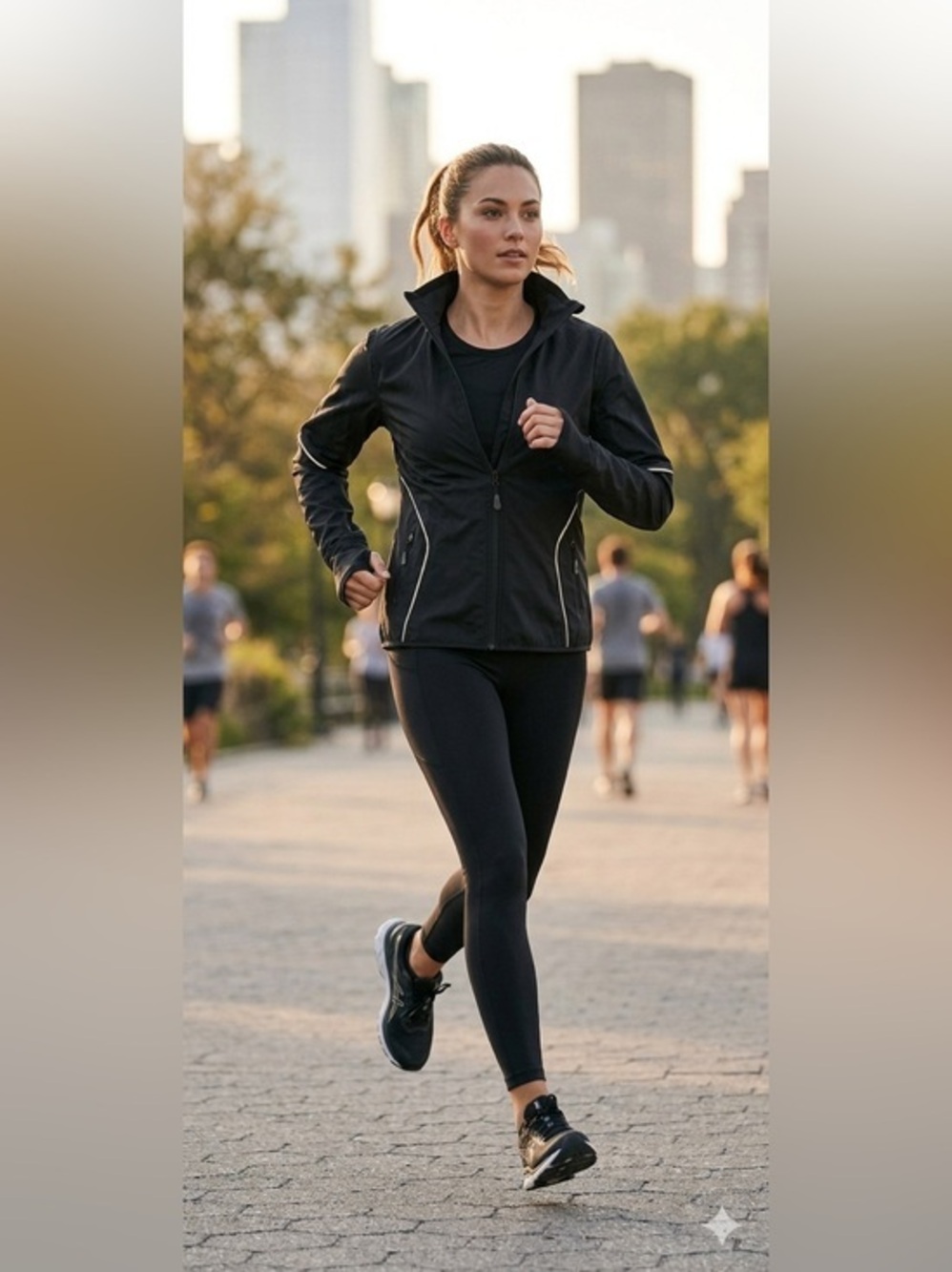 Zorrel Women’s Medium Weather Series Black Running Active Softshell Jacket M